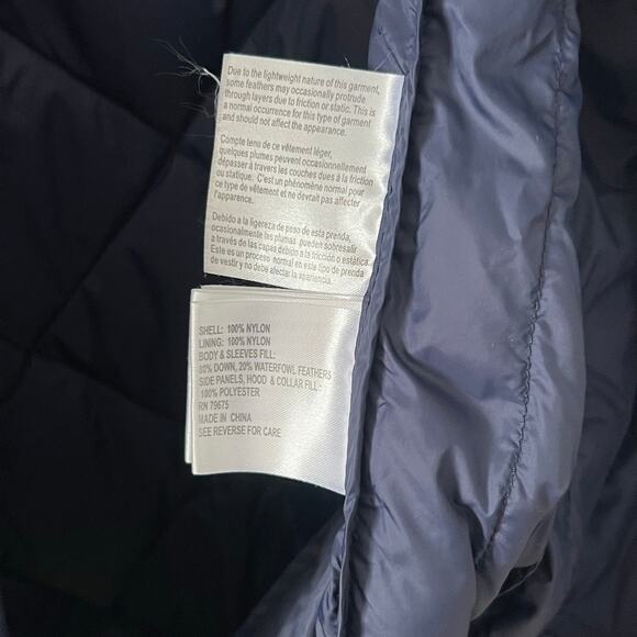 Michael Michael Kors Packable Down Coat - Size S Navy Blue - Picture 4 of 6
